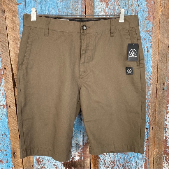 Volcom Brown Monty Modern Fit Shorts - Picture 2 of 7